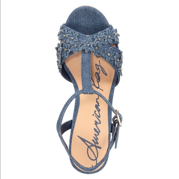 🛑SOLD!!🛑 Cork & Denim Platform Heels - Picture 4 of 13